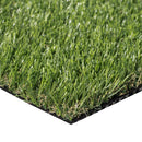 Close-up of artificial grass with a white border - LTRFPEME7.5X10-28MM56OZ