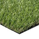 Close-up of artificial grass with a white border - LTRFPEME7.5X10-32MM66OZ