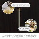 Stone Grey Flameless Candle Taper