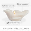 Chalk Modern Bird Flameless Candle