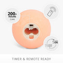 Mellow Peach Chalky Flameless Candle Sphere