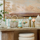 Mellow Peach Flameless Candle Easter Bunny Rabbit