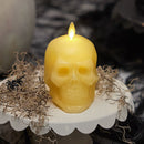 Ivory Flameless Candle Skull