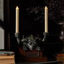 Disney's The Haunted Mansion Gargoyle with Set of 2 Ivory Wax Drip Tapers