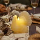 Ivory Flameless Candle Turkey