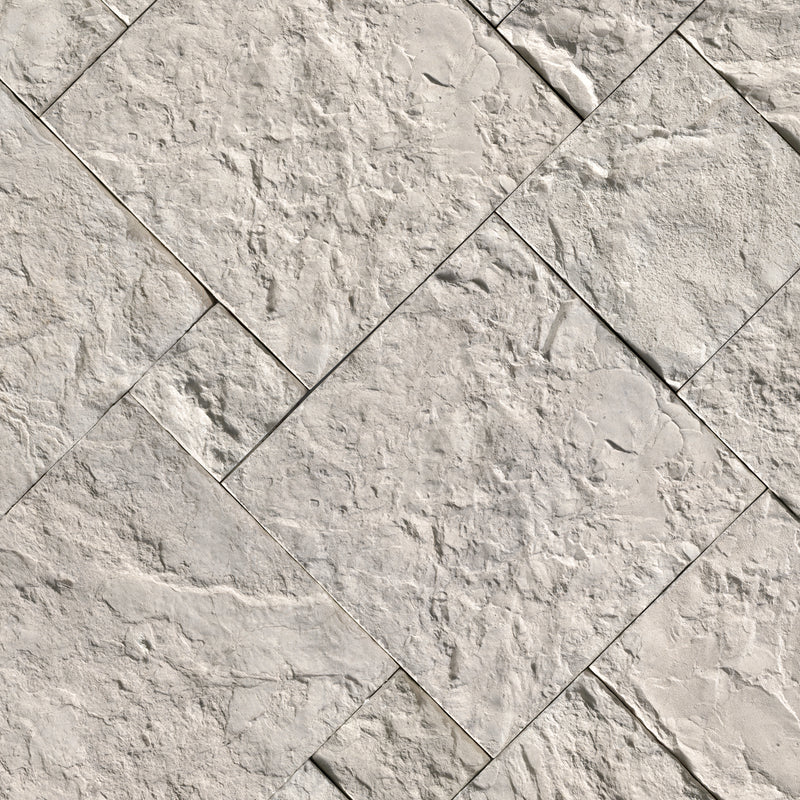 Cottonwood White Varying Length Loose Veneer Wall Tile - MSI Collection angle view