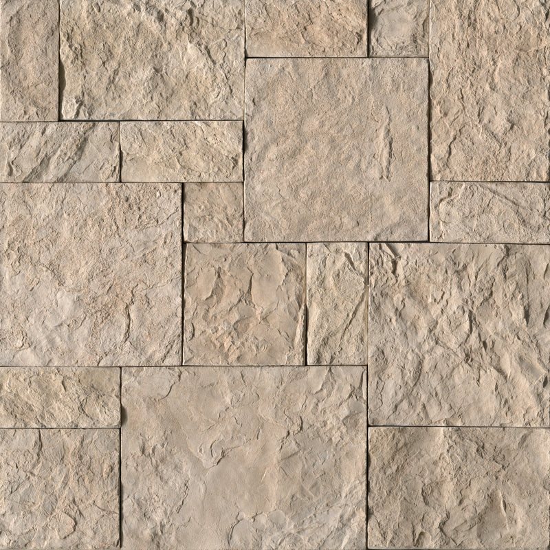 Oakwood Beige Varying Length Loose Veneer Wall Tile - MSI Collection closeup view