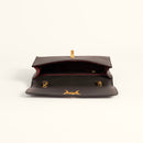 Loyal West Savi Small Embossed & Grained Leather Bag - Charcoal