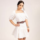 Loyal West Sophia Belt-Pink Floral Leather