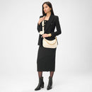 Loyal West JOE QUILTED NAPPA LEATHER BAG-WHITE