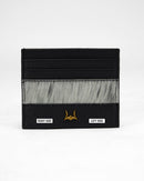 Loyal West SHELL CARD HOLDER IN BLACK & WHITE COWHIDE