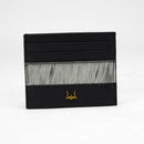 Loyal West SHELL CARD HOLDER IN BLACK & WHITE COWHIDE
