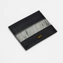 Loyal West SHELL CARD HOLDER IN BLACK & WHITE COWHIDE