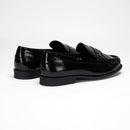 Loyal West LEATHER LOAFERS - BLACK