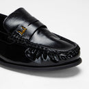 Loyal West LEATHER LOAFERS - BLACK