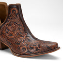LOYAL WEST X MYRA Handtooled Booties - Tan