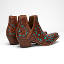 Loyal West X Myra Handtooled Booties - Turquoise