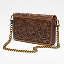 Loyal West The LW On The Go Mini Chain Bag- In Handtooled Leather