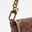 Loyal West The LW On The Go Mini Chain Bag- In Handtooled Leather
