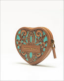 Loyal West Cupid Coin Pouch Handtooled Leather - Whiskey & Water