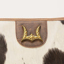 Lw Large Hobo Bag In Black & White Cowhide