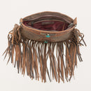 Mojave Tassle Bag In Brunette Leather