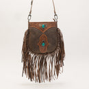 Mojave Tassle Bag In Brunette Leather