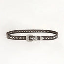 Loyal West Midnight Ranger Leather Belt In Calfskin