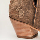 Loyal West South West Booties for Women with brown calfskin in western style for everyday wear