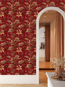 Red Floral Wallpaper