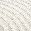 Deron White Washable 3D Rug