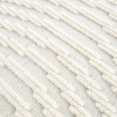 Deron White Washable 3D Rug