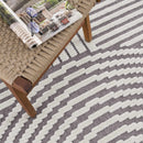 Deron Gray Rainbow Washable Rug