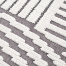 Deron Gray Rainbow Washable Rug