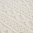 Fadey White 3D Washable Rug