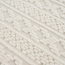 Fadey White 3D Washable Rug
