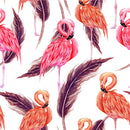 Flamingos and Feathers Wallpaper