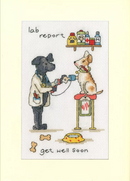 Lab Report Get Well Card Counted Cross Stitch Kit by Bothy Threads XGC63