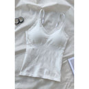 Lace Strap Snatched Cami Top in Black or White | One Size XS/S Camisole