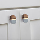 Lakewood 1-3/4 in. Grey & Wood Cabinet Knob