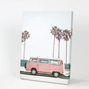 Travel Pink Van Wall Decor. California Summer Theme