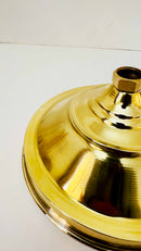 Unlacquered Brass Solid Rain Shower Head - Outdoor showerhead