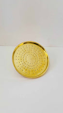 Unlacquered Brass Solid Rain Shower Head - Outdoor showerhead