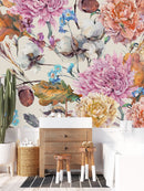 Oak with Flowers Wallpaper