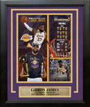 LeBron James 2020 NBA Champions LA Lakers 8x10 Framed Basketball Collage Photo