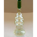 Buttercream Yellow Ribbed Candle Holder - Pair