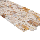 Leonardo Onyx Ledger 3D Panel 6"x24" Natural Marble Wall Tile - Full Truckload profile view