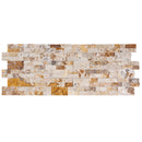 Leonardo Onyx Ledger 3D Panel 6"x24" Natural Marble Wall Tile - Full Truckload multiple panels top view