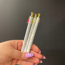Let Them Eat Cake Tassel Pen Set of 6 | Giftable Pen | Novelty Office Desk Supplies