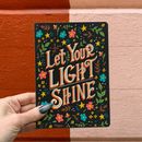 Let Your Light Shine Flower Double-Sided Journal | 160 lined pages